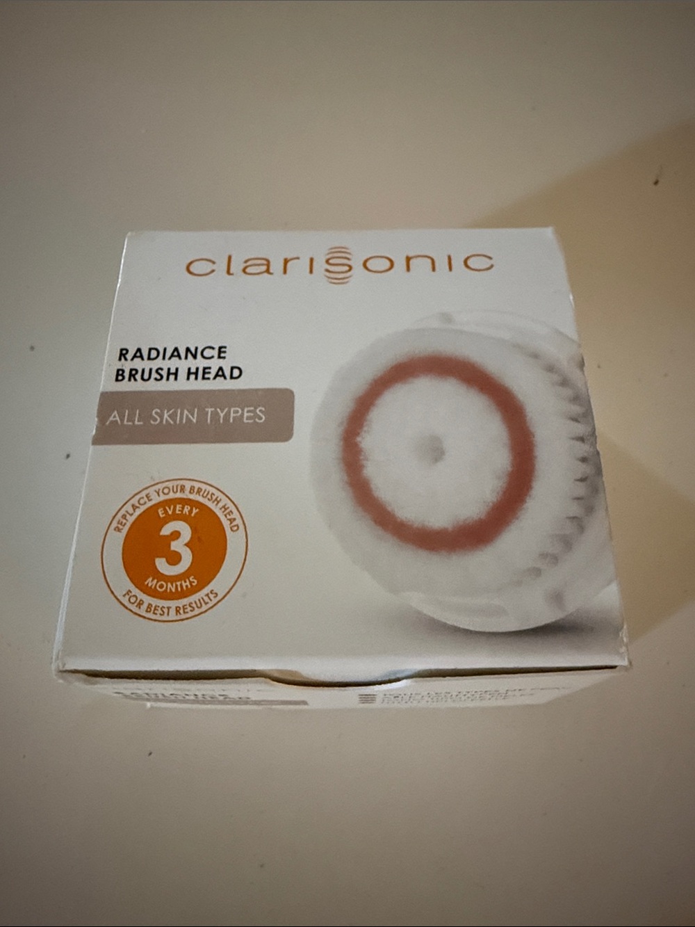 Clarisonic Radiance Brush Head - White with Coral Accent
